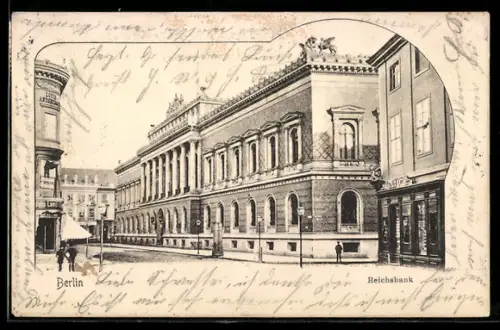 AK Berlin, Reichsbank, Kurstrasse