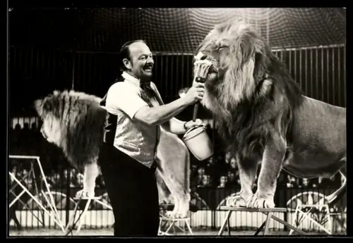 AK Staatszirkus der DDR, Hanno Coldam, NPT, Löwen-Tiger-Dressur