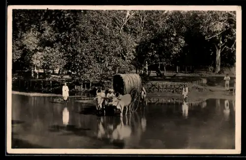AK Indien, Missionar auf der Predigtreise in Ost-Indien