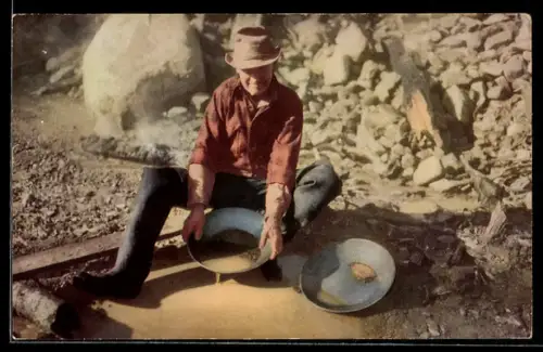AK Mann schöpf Gold, Paning for Gold