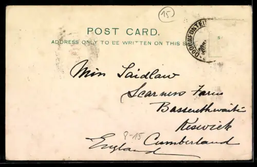 AK Rikscha-Fahrer vor einer Rikscha