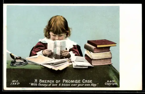 AK Kleiner Gerichtsvollzieher liest einen Brief