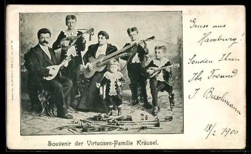 AK Musiker der Virtuosen-Familie Kräusel
