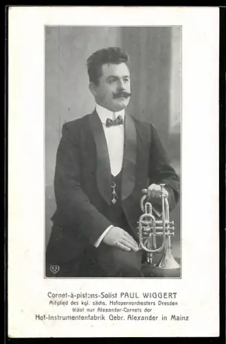 AK Cornet-à-pistons-Solist Paul Wiggert, Musiker