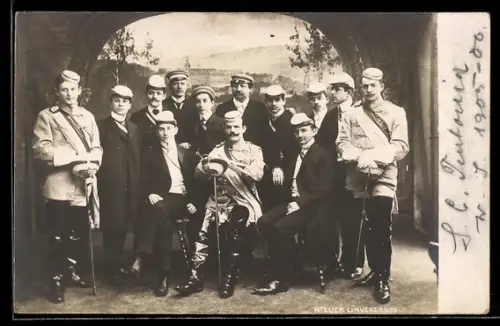 AK Studenten mit Schläger, studentische Szene