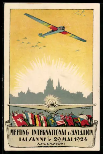 AK Lausanne, Meeting International D'Aviation 1924, Flugzeug