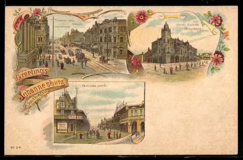 Lithographie Johannesburg, Commissioner Street, Pritchard Street, Mutual Buildings