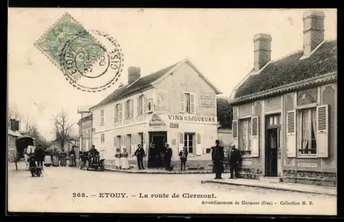 AK Etouy, La route de Clermont