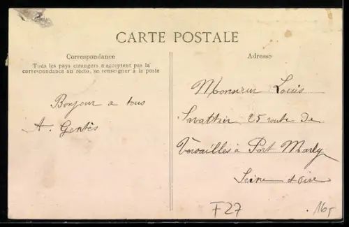 AK Courteilles /Eure, Maisons Rouges