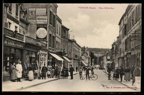AK Vernon /Eure, Rue d`Albuféra