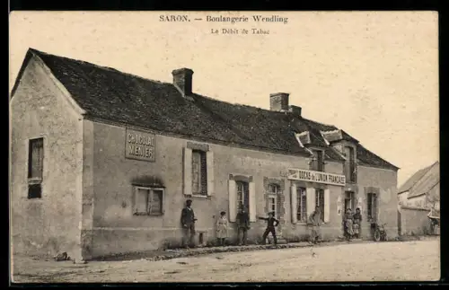 AK Saron-sur-Aube, Boulangerie Wendling, Le débit de Tabac