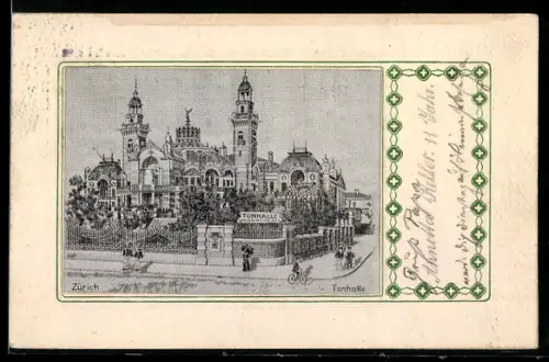 Seiden-AK Zürich, Aussenansicht der Tonhalle