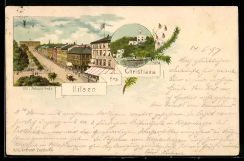 Lithographie Christiania, Carl Johans Gade, Osearshal