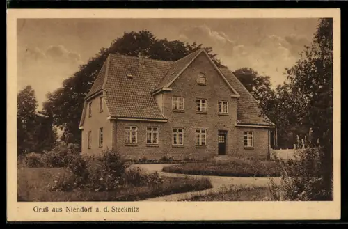 AK Niendorf a. d. Stecknitz, Ansicht vom Gasthaus