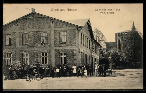 AK Nusse, Gasthof zur Post, Wilh. Ehlers