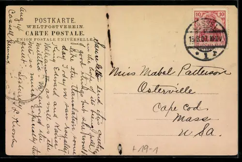 AK Hildesheim, Rathaus im Geldschein, Passepartout