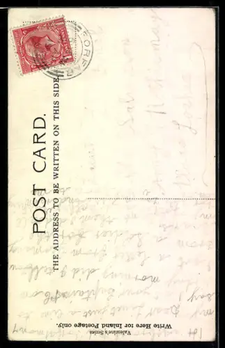 AK Geisha mit einem Kind auf dem Rücken