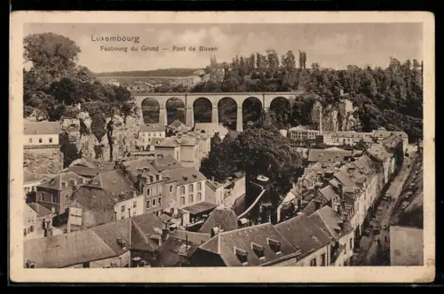 AK Luxembourg, Faubourg du Grund, Pont de Bissen