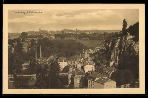 AK Luxembourg, Panorama avec Pulvermühle