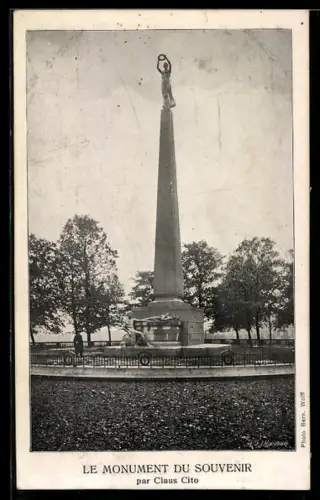 AK Luxemburg, Le monument du souvenir par Claus Cito