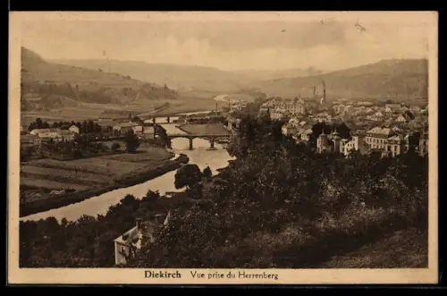 AK Diekirch, Vue prise du Herrenberg