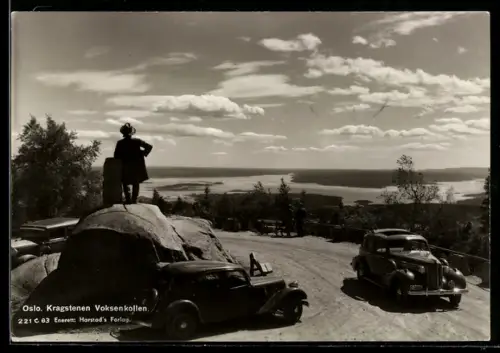 AK Oslo, Kragstenen Voksekollen, Kraftfahrzeuge