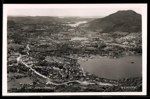 AK Bergensdalen, Ortsansicht aus der Vogelschau