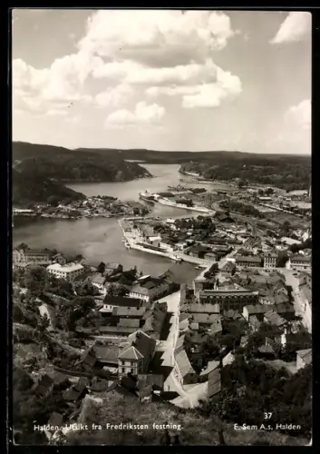 AK Halden, Utsikt fra Fredriksten festning