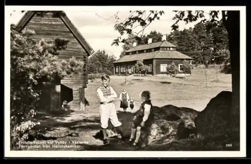 AK Västeras, Friluftsmuseet vid Vallby, Herrgarden fran Hallstahammar
