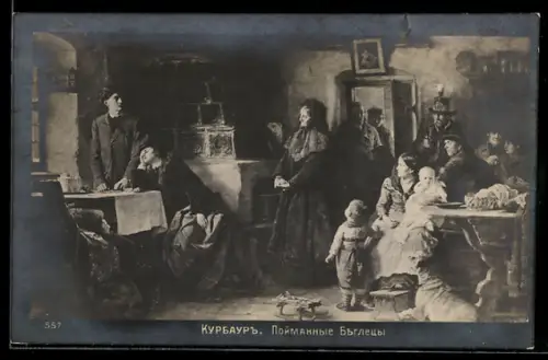 Künstler-AK sign. Kurbaur: Die aufgefundenen Entflohenen