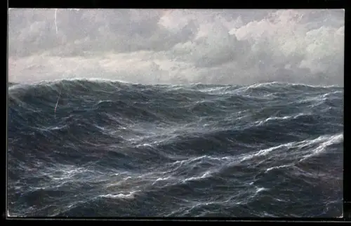 Künstler-AK sign. Shnars-Alquist: Das Nordmeer