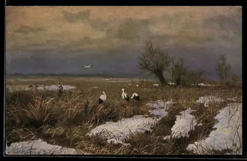 Künstler-AK sign. S. I. Svetoslavsky: Frühlingsanfang