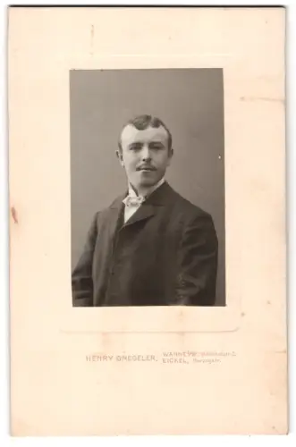 Fotografie Henry Gnegeler, Wanne i. W., Bahnhofstr. 2, Porträt eines Mannes