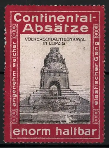Reklamemarke Leipzig, Continental-Absätze, Völkerschlachtdenkmal