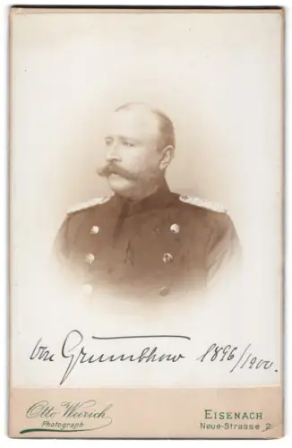 Fotografie Otto Weirich, Eisenach, Neue-Strasse 2, Viktor von Grumbkow, Generaladjutant von Sultan Abdulhamid II.