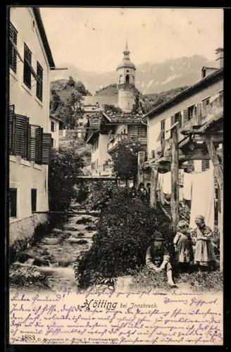 AK Hötting, Bach fliesst durch den Ort