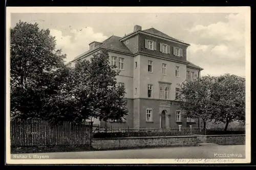 AK Rehau i. Bayern, Partie am Krankenhaus