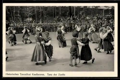 Foto-AK Kaufbeuren, Tänzelfest, Tanz der Zünfte