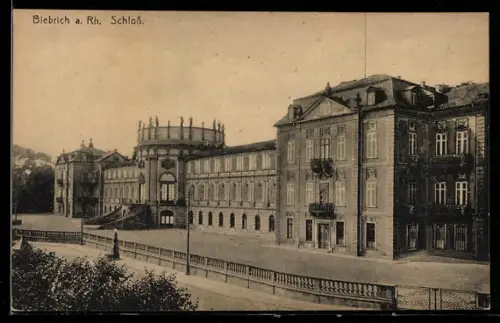 AK Biebrich a. Rh., Ansicht vom Schloss