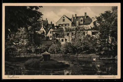 AK Kaufbeuren, Partie am Schwanenweiher