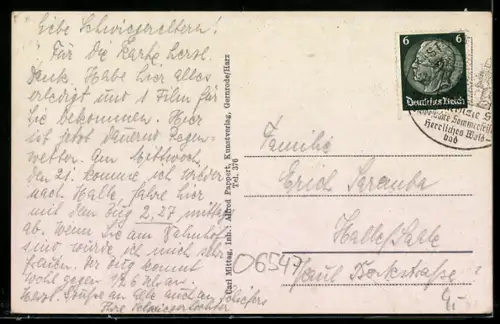 AK Stolberg / Harz, Rathaus mit Gasthaus zum Ratskeller, Auto DKW