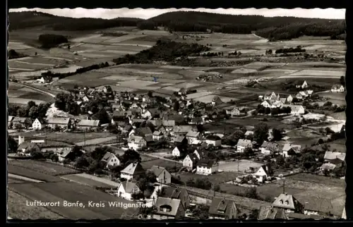 AK Banfe /Wittgenstein, Ortsansicht aus der Vogelschau