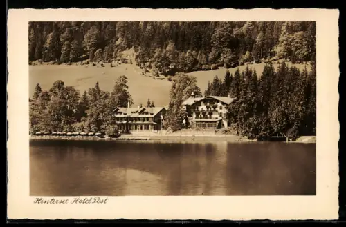 AK Hintersee / Ramsau, Ansicht vom Hotel Post am Ufer