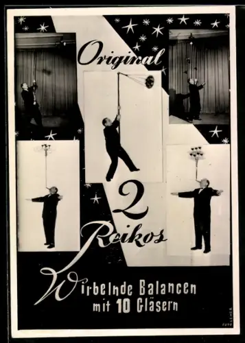AK Akrobaten Zwei Reikos beim Balancieren diverser Gegenstände