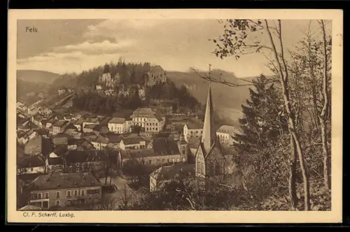 AK Fels, Panorama mit Kirche