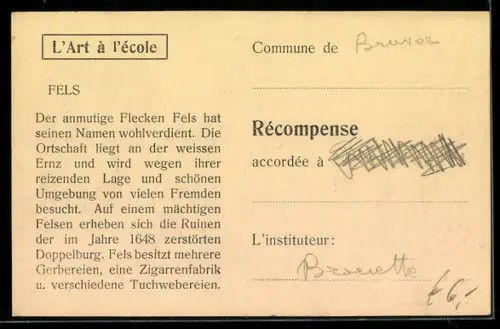 AK Fels, Panorama mit Kirche