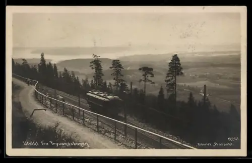 AK Kristiania, Utsikt fra Tryvandsbanen