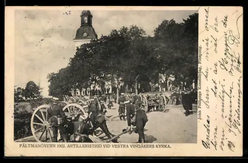 AK Vingaker, Artilleristrid vid vestra Kyrka