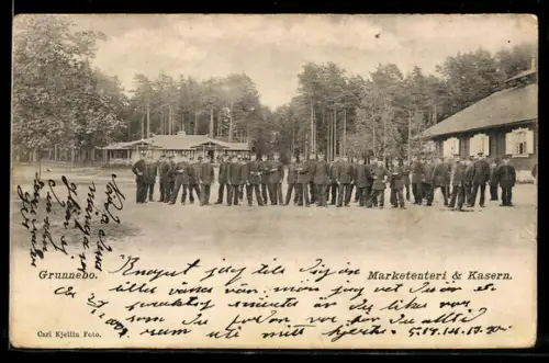 AK Grunnebo, Marketenteri & Kasern