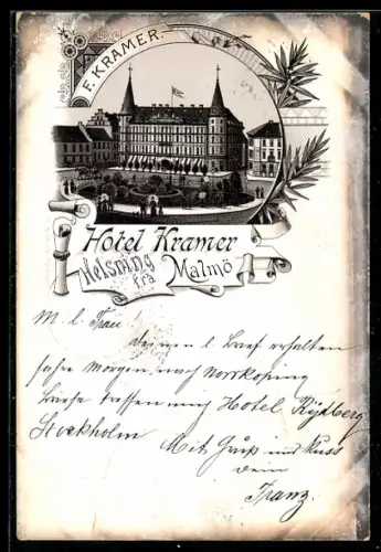 Lithographie Malmö, Hotel Kramer